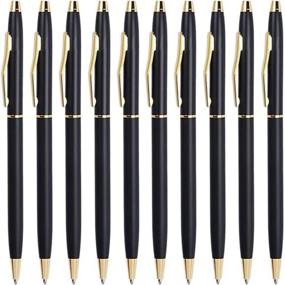 Black Pens Ballpoint Pens - Black Ink Bulk Pens 1.0 mm Medium Point - Picture 7 of 7